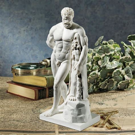 farnese hercules marble resin statue