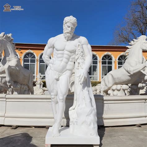 farnese hercules marble resin statue classic