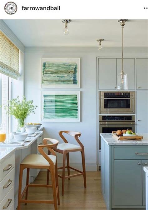 Farrow and Ball borrowed light Light kitchen Borrowed light