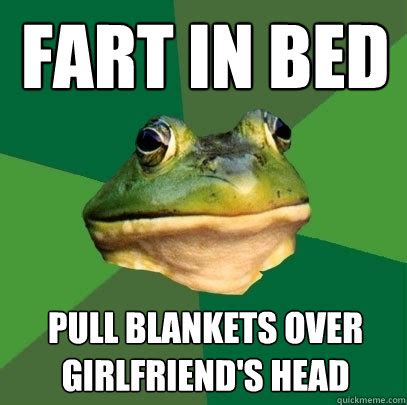 Fart And Pull Blanket Over Head