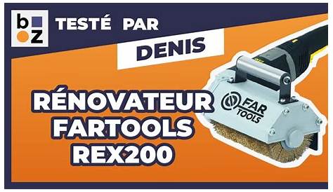 Fartools Rex120c Renovateur Exterieur 1300w Brosse Laiton 120x100mm Outil Multifonction Ponceuse Collecteur De Poussiere