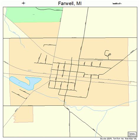 Farwell Michigan On Map