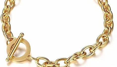 GNIMEGIL 11mm 18cm Fashion Beautiful Female Jewelry 24K Gold Bracelet