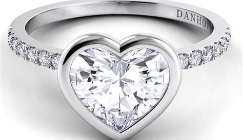 Fashion Heart Diamond Ring Platinum 2 96ct Shape Engagement
