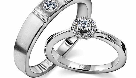Fashion Jewellery Couple Ring Set Womens 316 Stainless Steel 2 Wedding s