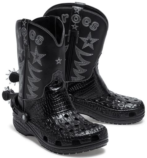 fashion croc cowboy boots