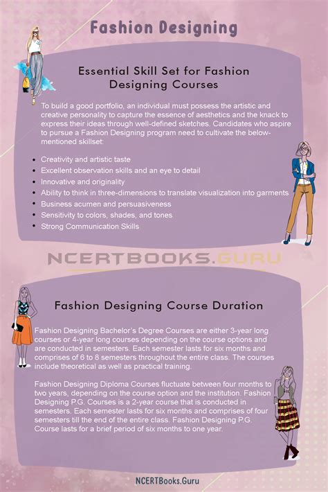 fashion designing courses information