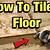 fast way to lay tile