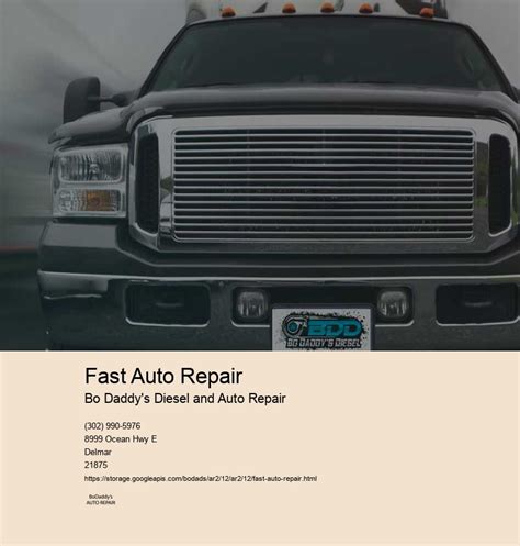Fast auto repair