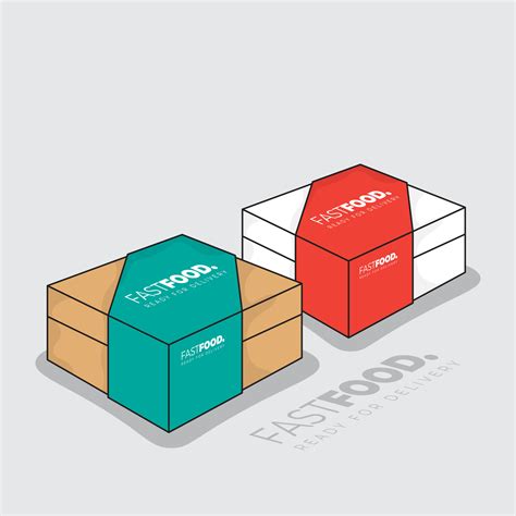 Fast Food Packaging Template