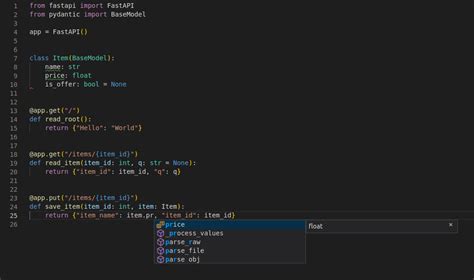 fastapi vs code