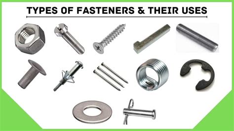Fasteners Various Types