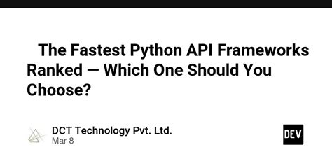 fastest python api framework