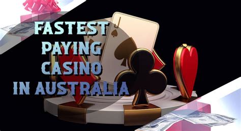 fastest withdrawal online casino australia