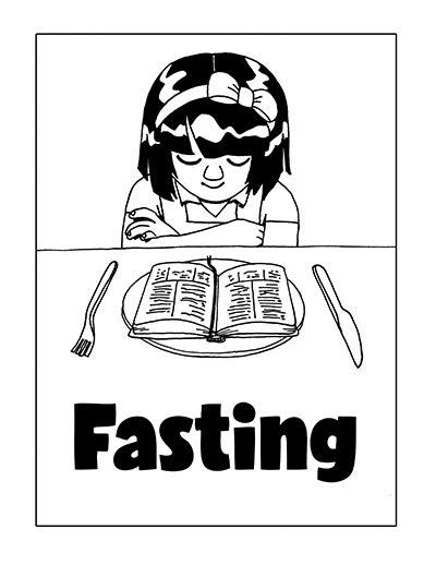 Fasting Coloring Page Lds