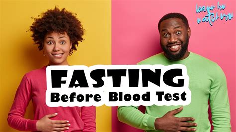 fasting for blood draw