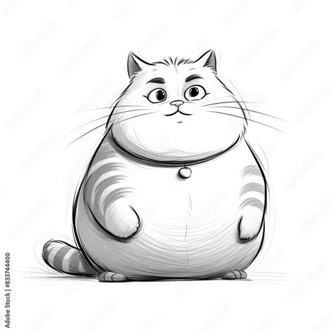 Fat Cat Drawing