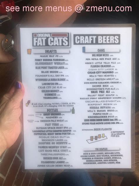 fat cats queen creek menu
