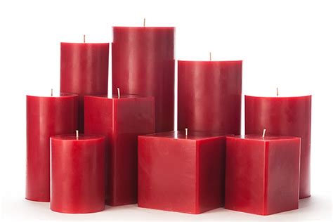 Fat Red Candles