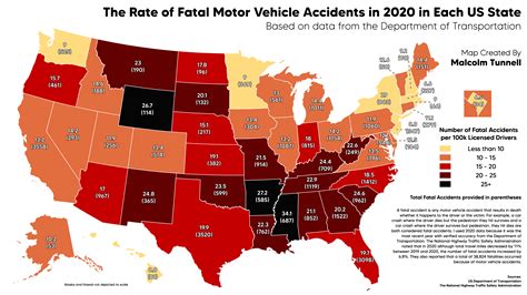 fatal crash rate by state