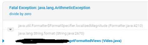 Fatal Exception Java Lang Arithmeticexception Divide By Zero