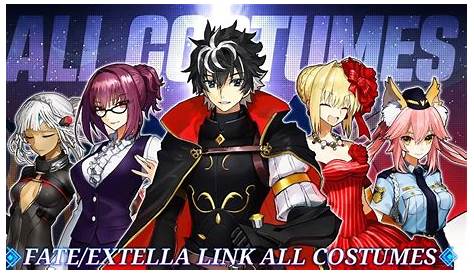 Fate Extella Link! All Unlockable Costumes! YouTube