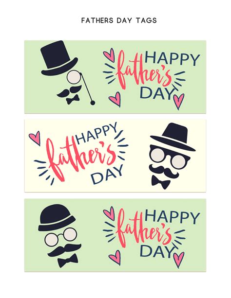 Father's Day Gift Tags Free Printable
