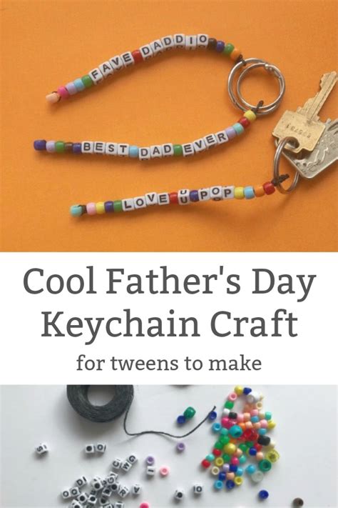 father's day keychain craft
