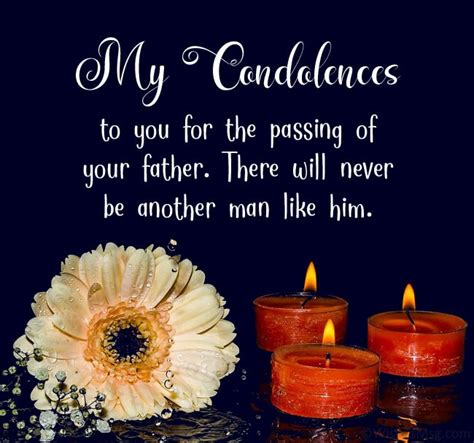 father death condolence message