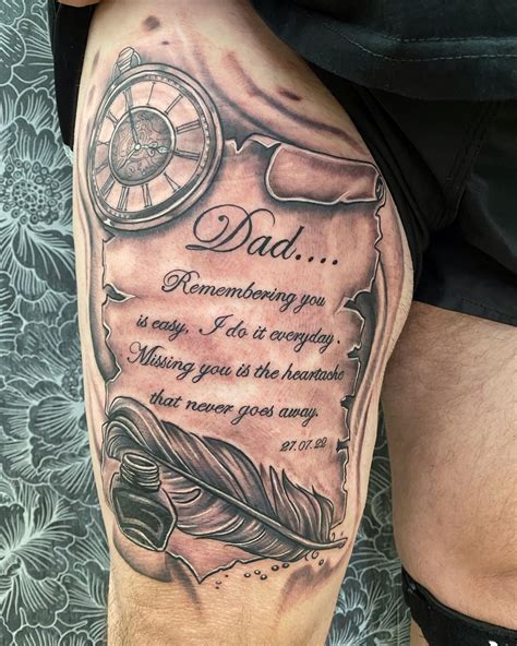 father memorial tattoos