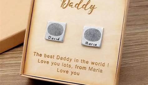 Top Dad Cufflinks and Personalised Case