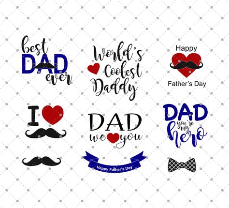 Free Happy Father's Day SVG Cut File