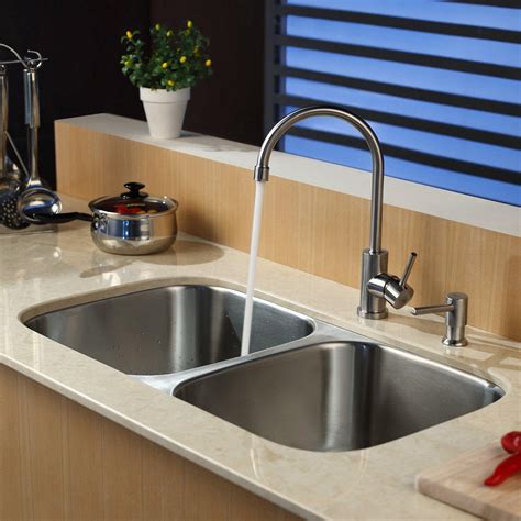 Faucet For Double Kitchen Sink