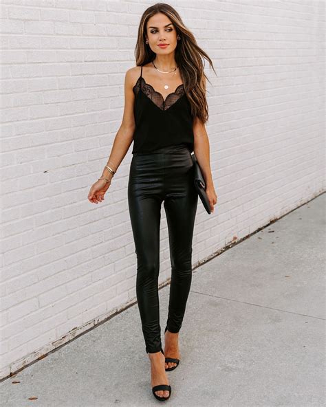 Faux Leather Leggings Outfit 2021: A Must-Have Look