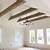 faux wood beams vaulted ceiling