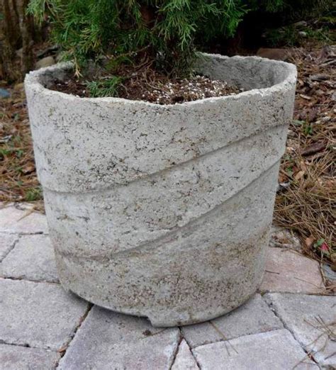 Faux Concrete Pots