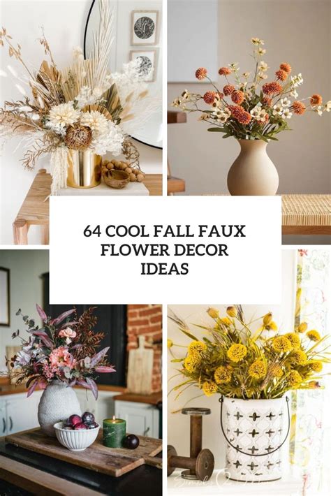 faux flower DIY for fall