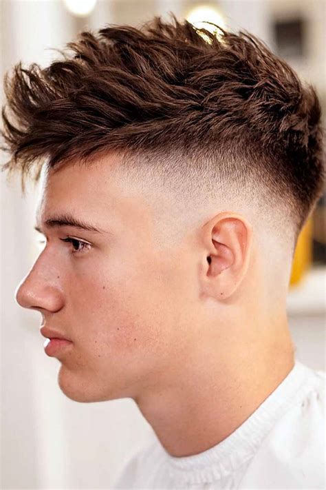 faux hawk high fade