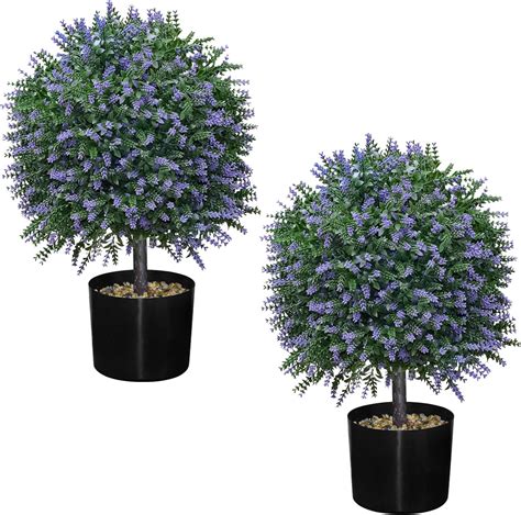 Faux Lavender Topiary