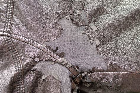 Faux Leather Peeling Jacket