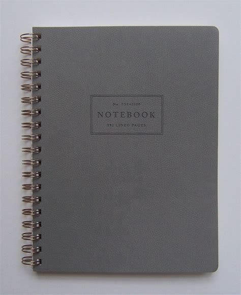 Faux Leather Spiral Notebook