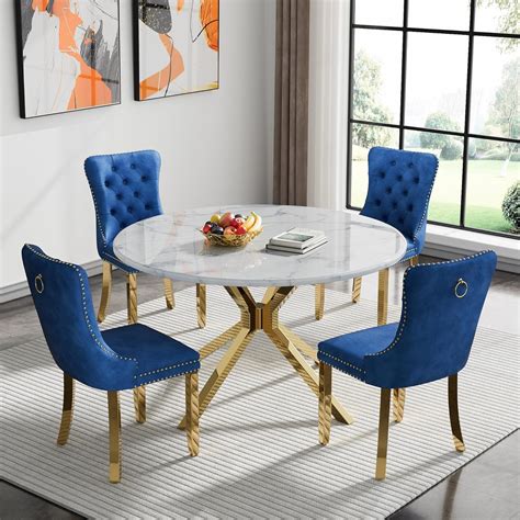 faux marble dining set