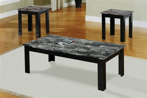 Faux Marble Top Coffee Table Set