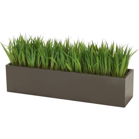 Faux Plant In Rectangular Planter