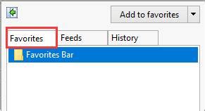 Favorites Bar Missing