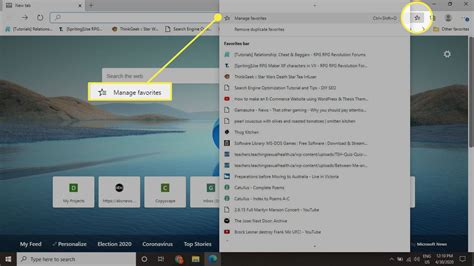 Favorites Sidebar In Edge