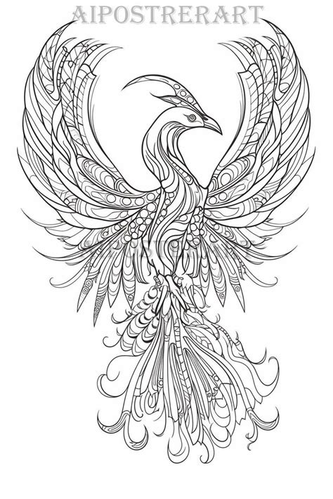 Fawkes The Phoenix Coloring Pages
