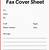 fax cover letter printable
