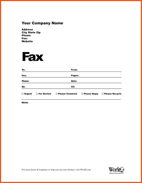 Free fax cover sheet template Download Printable Calendar Templates
