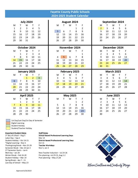 Fayette County School Calendar 2024